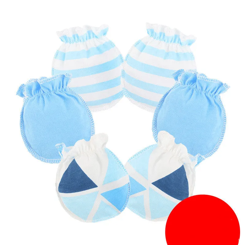 3 Pairs Baby Gloves 0-6 Months Early Baby Anti-grasping Gloves