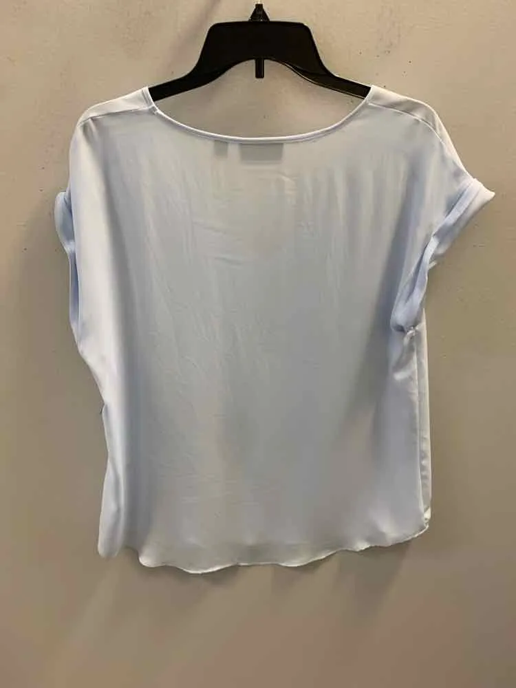 7TH AVENUE STUDIO Tops Size L LT BLUE TOP