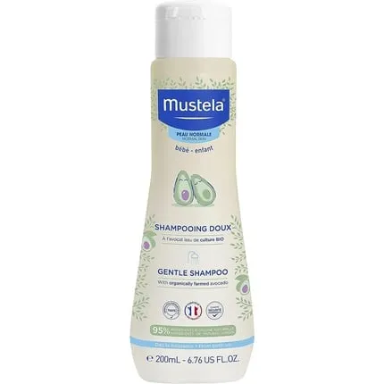 Baby gentle shampoo with natural avocado 6.76 fl. Oz. 200 ml, Mustela