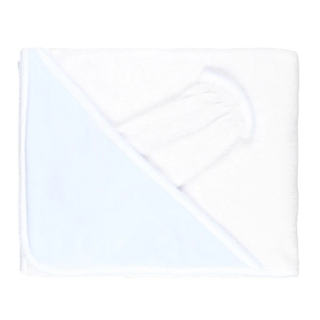 Basic Solid Towel Blue