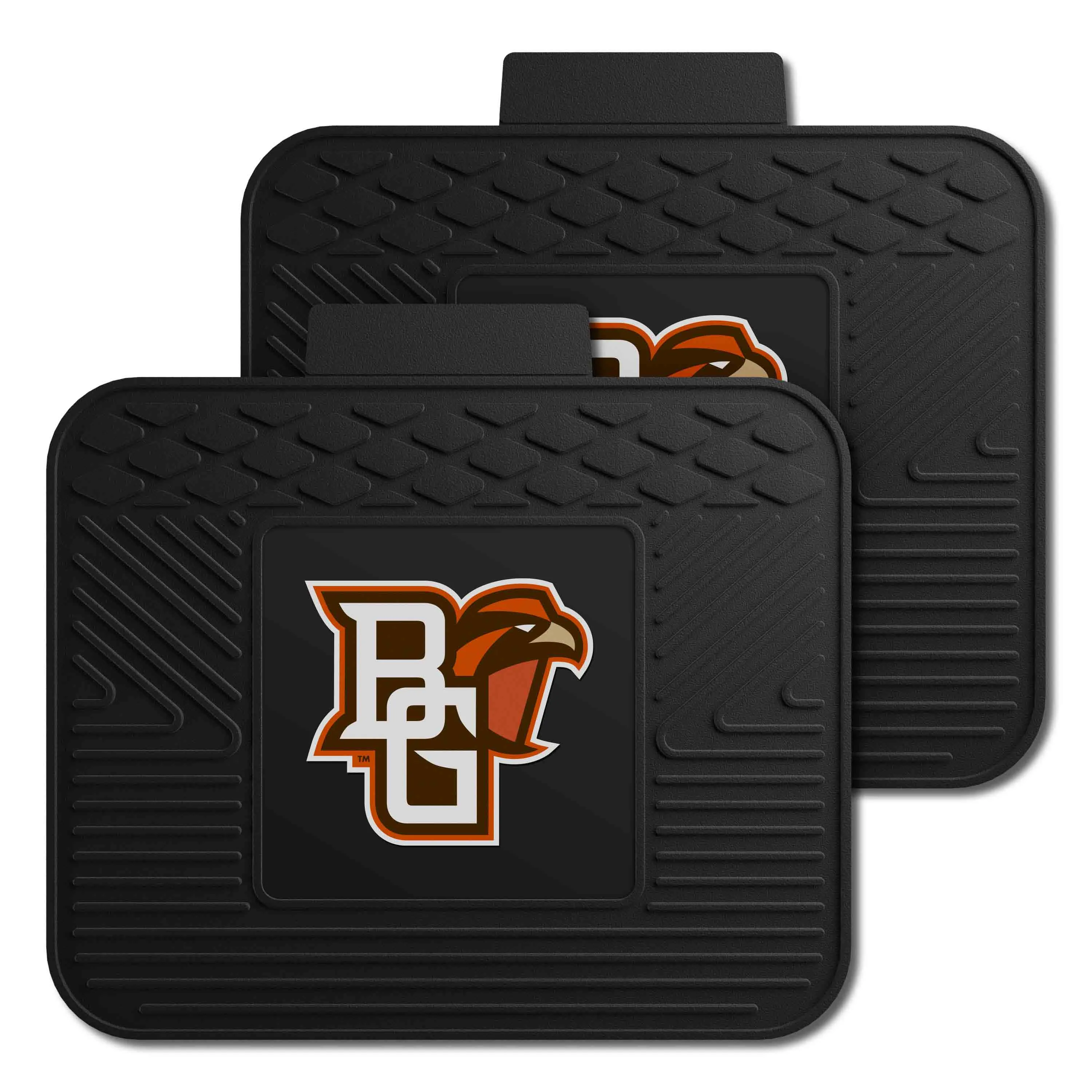 Bowling Green Falcons Back Seat Car Utility Mats - 2 Piece Set