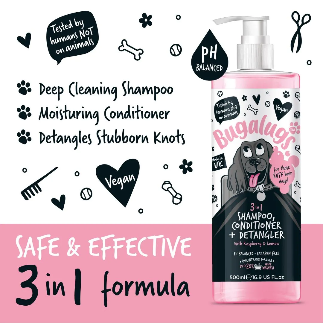 Bugalugs 3in1 Shampoo, Conditioner & Detangler