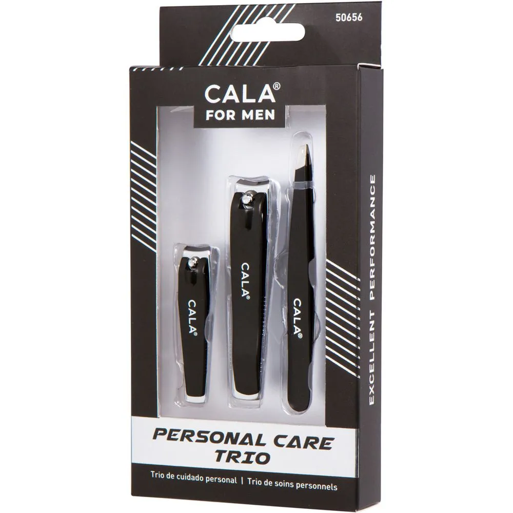 Cala Mens Personal Care Trio-Matte Black