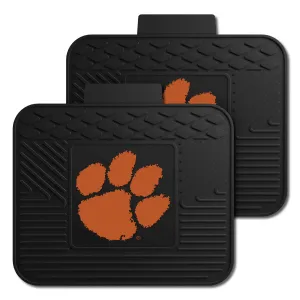 Clemson Tigers Back Seat Car Utility Mats - 2 Piece Set