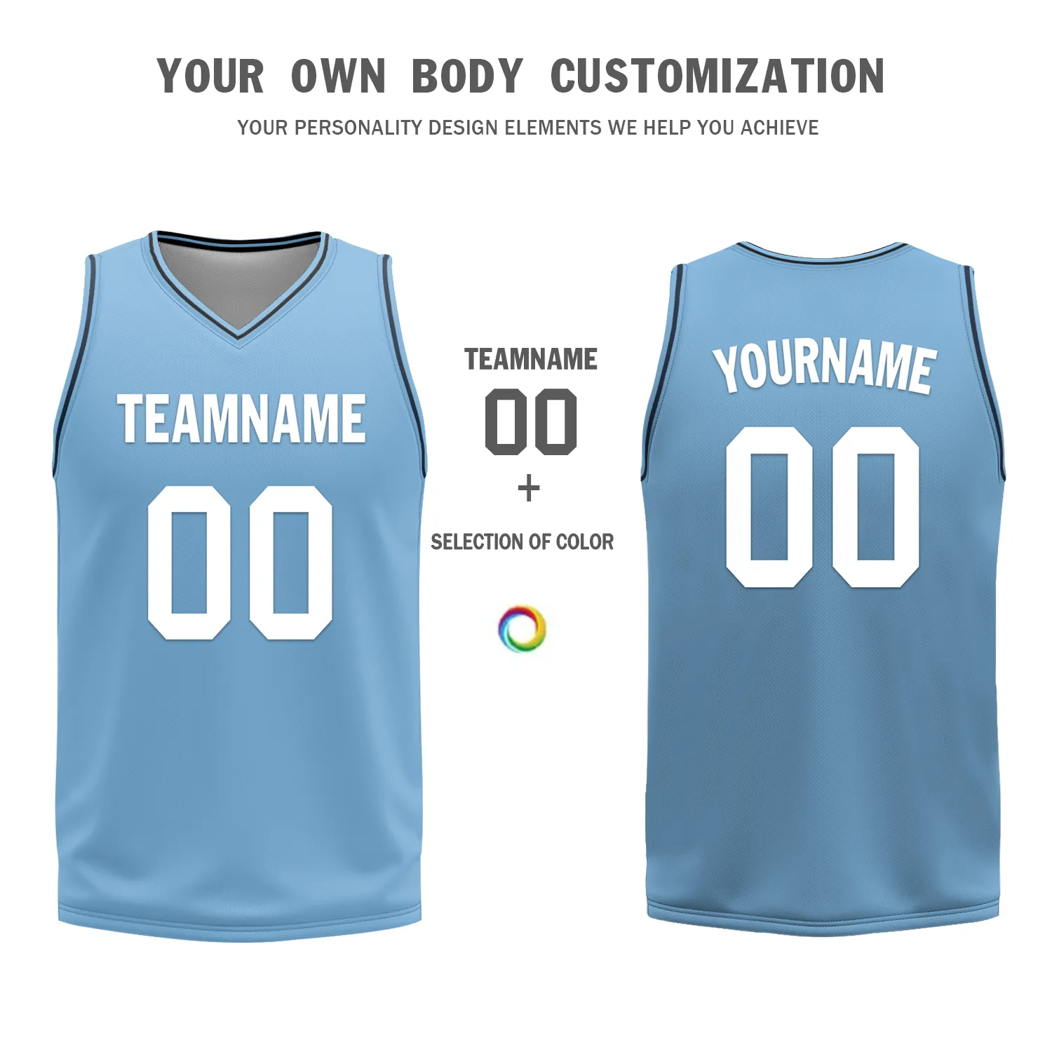 Custom Blue Classic Style Reversible Basketball Uniform Personalized BBJR-D017032