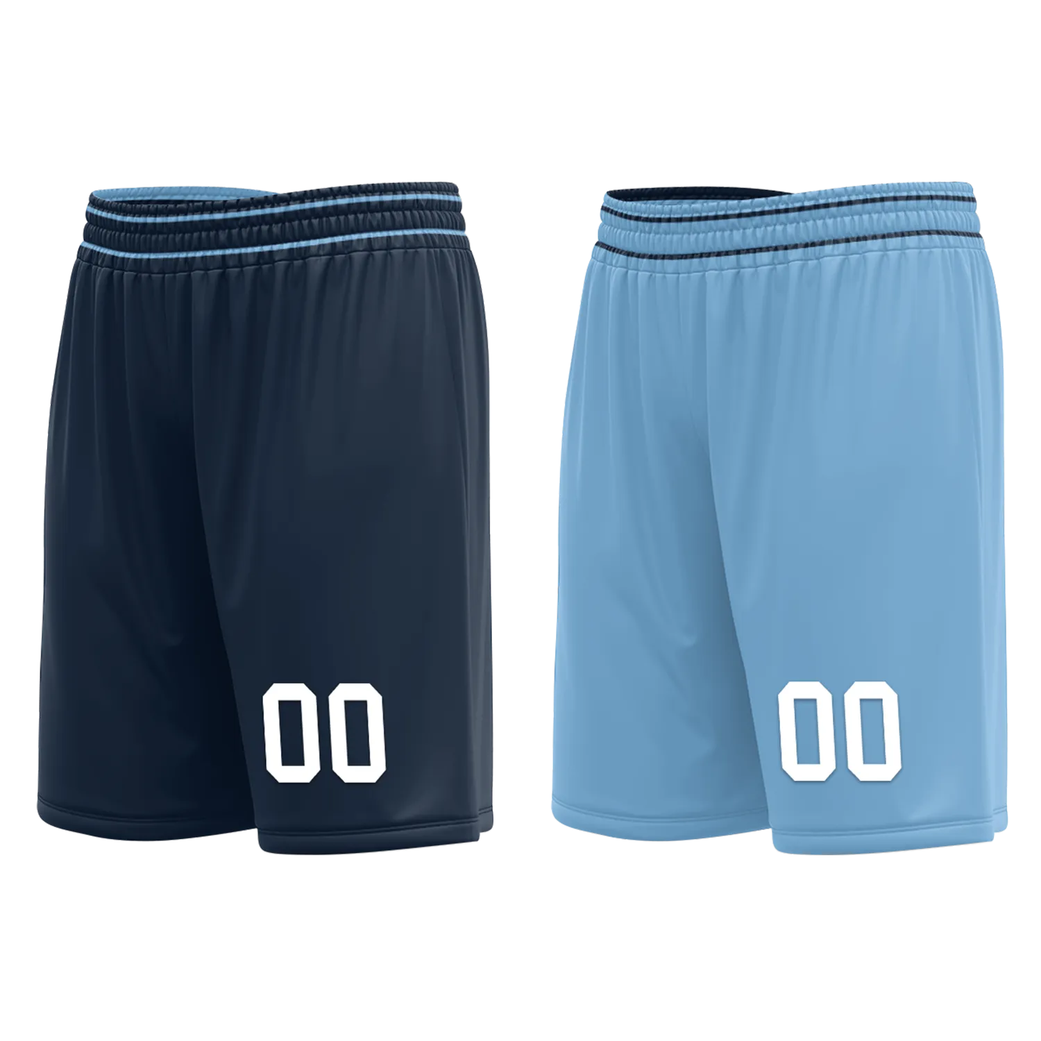 Custom Blue Classic Style Reversible Basketball Uniform Personalized BBJR-D017032