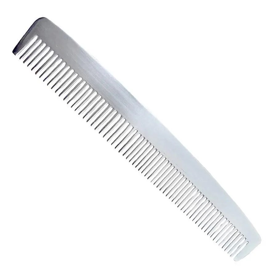 Cyril R Salter Metal Double-Tooth Barber Comb, 150mm