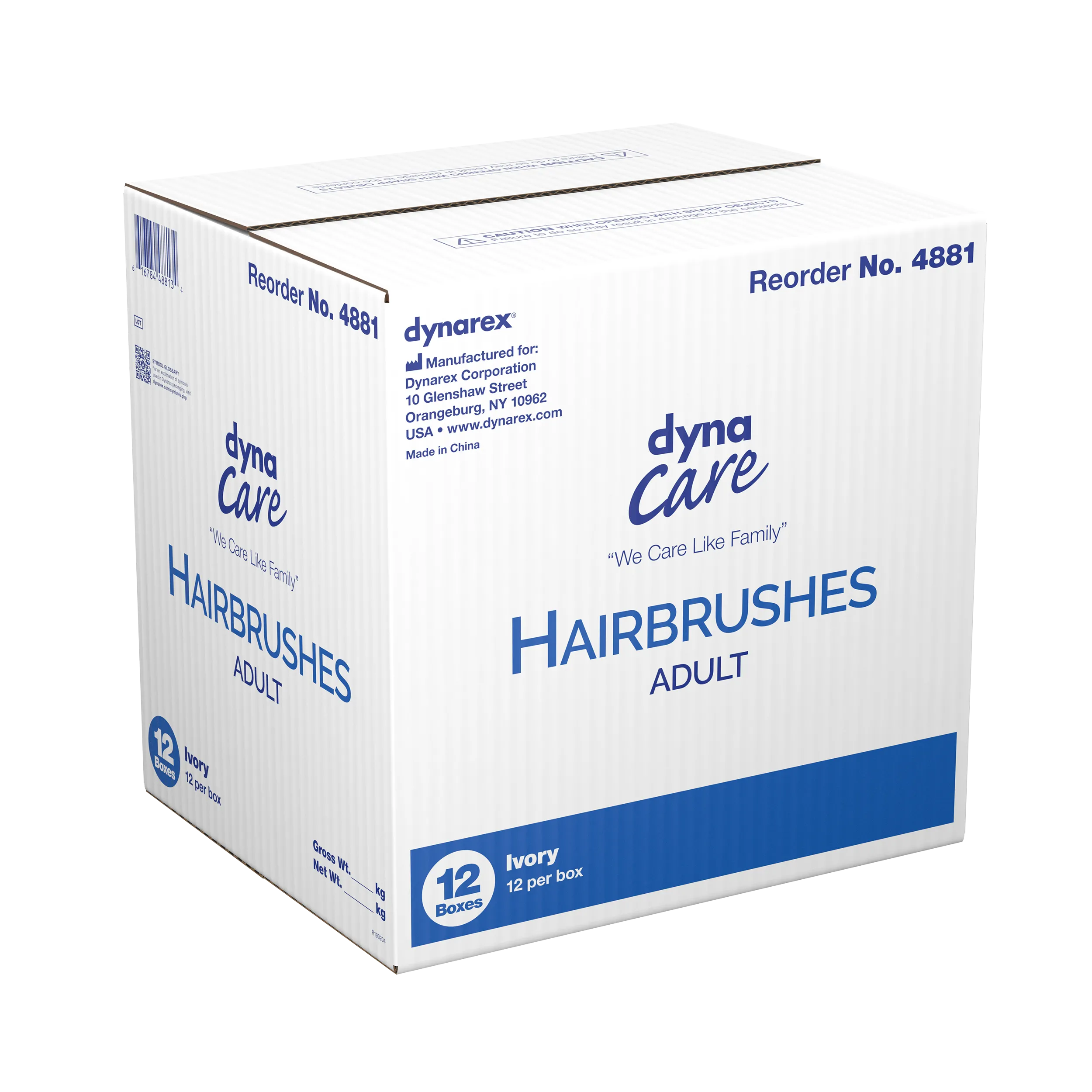 Dynarex -Adult Hairbrushes