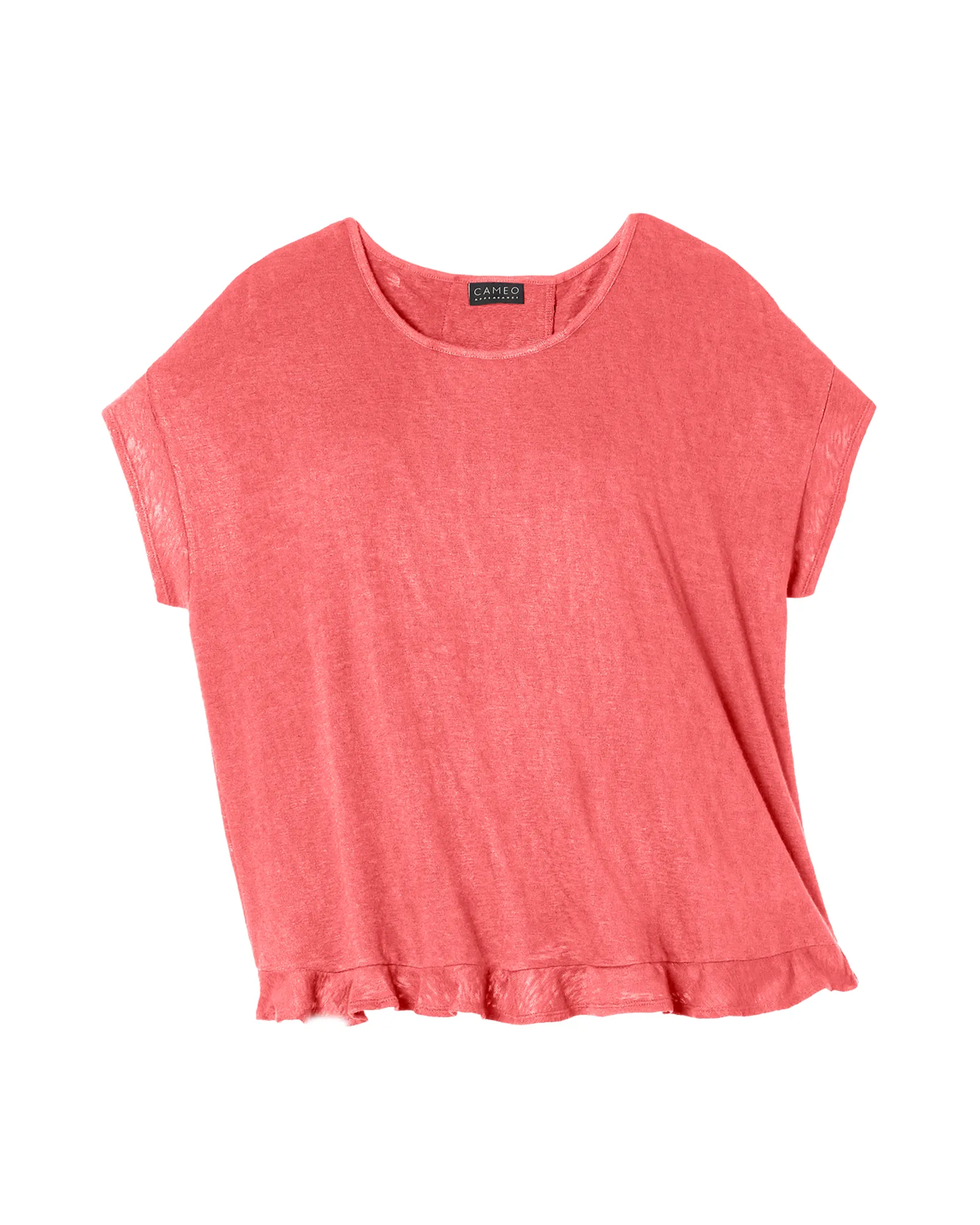 Faith Ruffle Dolman Top | Coral