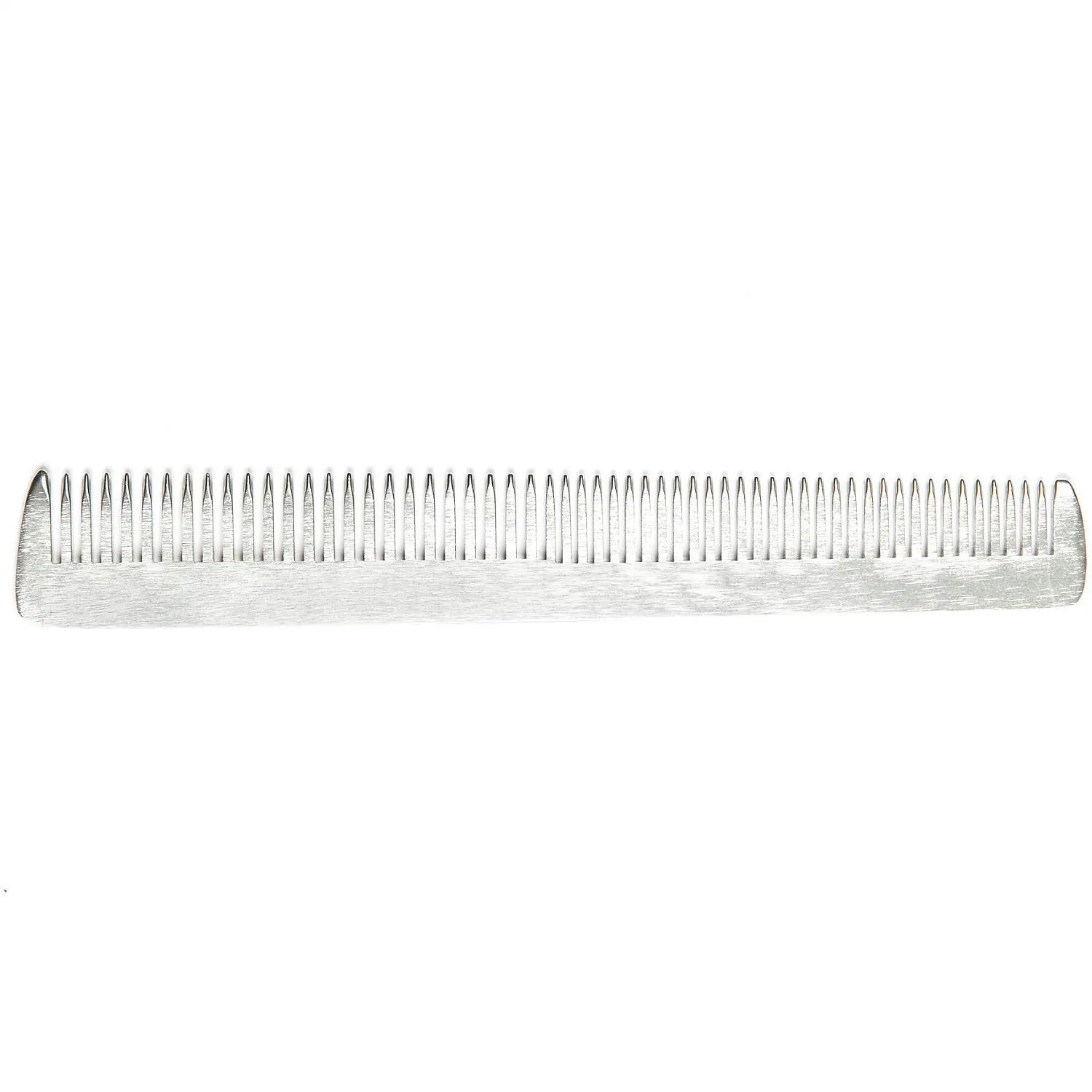 Fendrihan Sturdy Metal Double Tooth Barber Grooming and Dressing Comb (6.8 Inches)