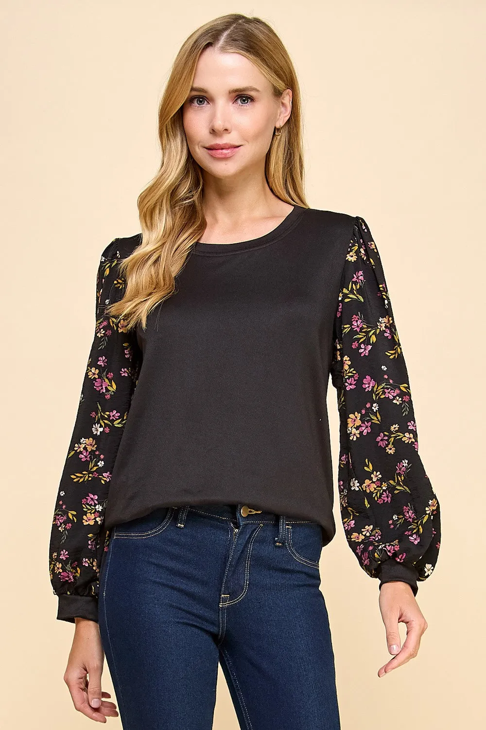 Floral Sleeved Blouse