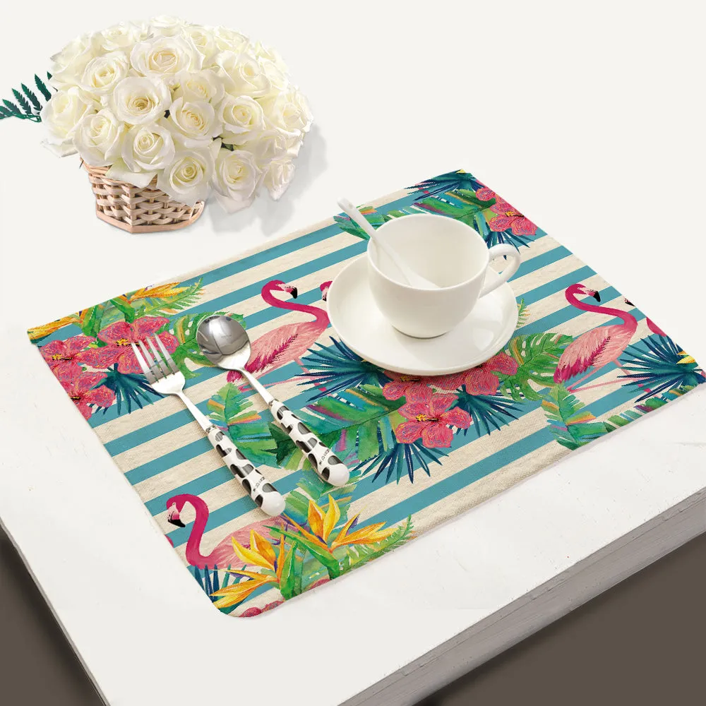 Flower and Flamingo Table Mats