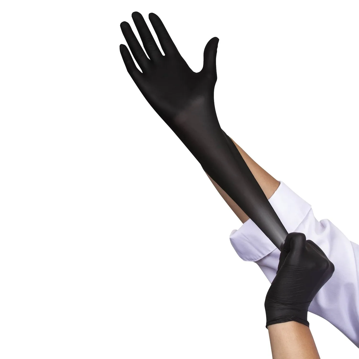 FoodHandler -Thinsense Black Nitrile Gloves, 250 gloves per box