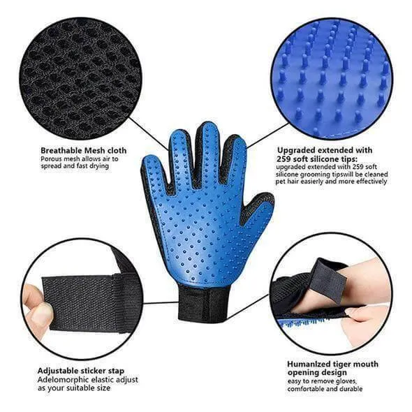 Gentle Hands Cat Deshedder Gloves