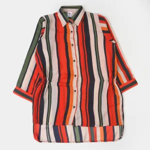 Girls Casual Top Stripes-Multi