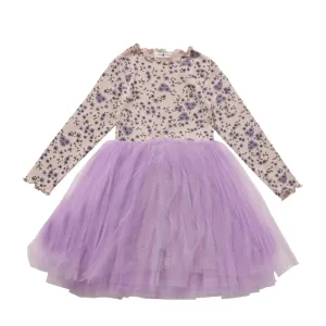 Girls Dresses | Vintage Flower- Lavender | Petite Hailey