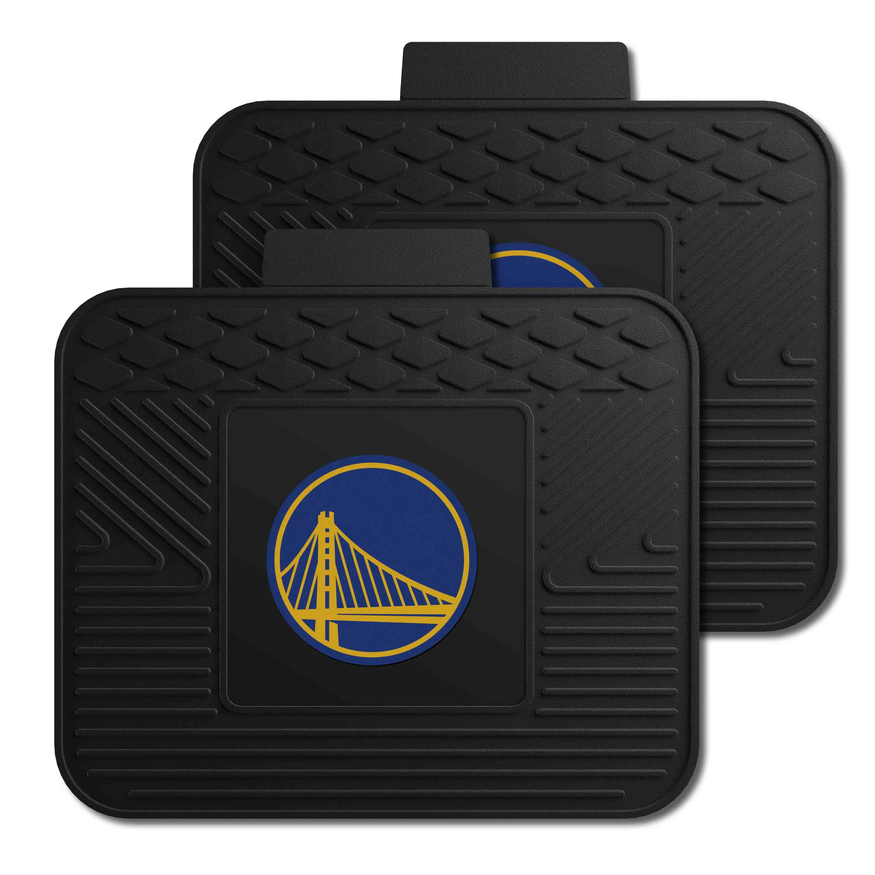 Golden State Warriors Back Seat Car Utility Mats - 2 Piece Set