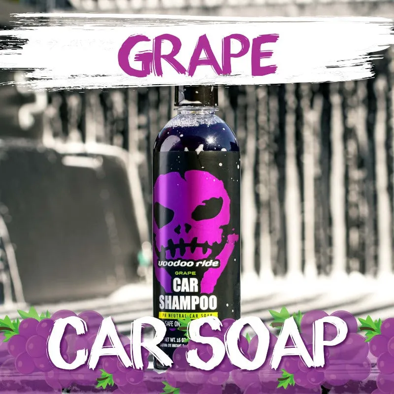 Grape Car Shampoo, Extreme Foaming Formula, for Ultimate High Gloss Finish