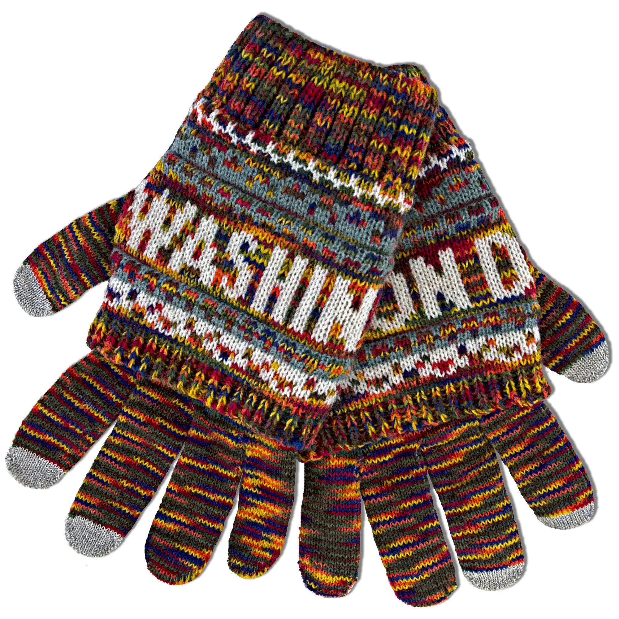 GVDC04 Robin Ruth Knit Gloves - Washington DC SPECKLED MULTI