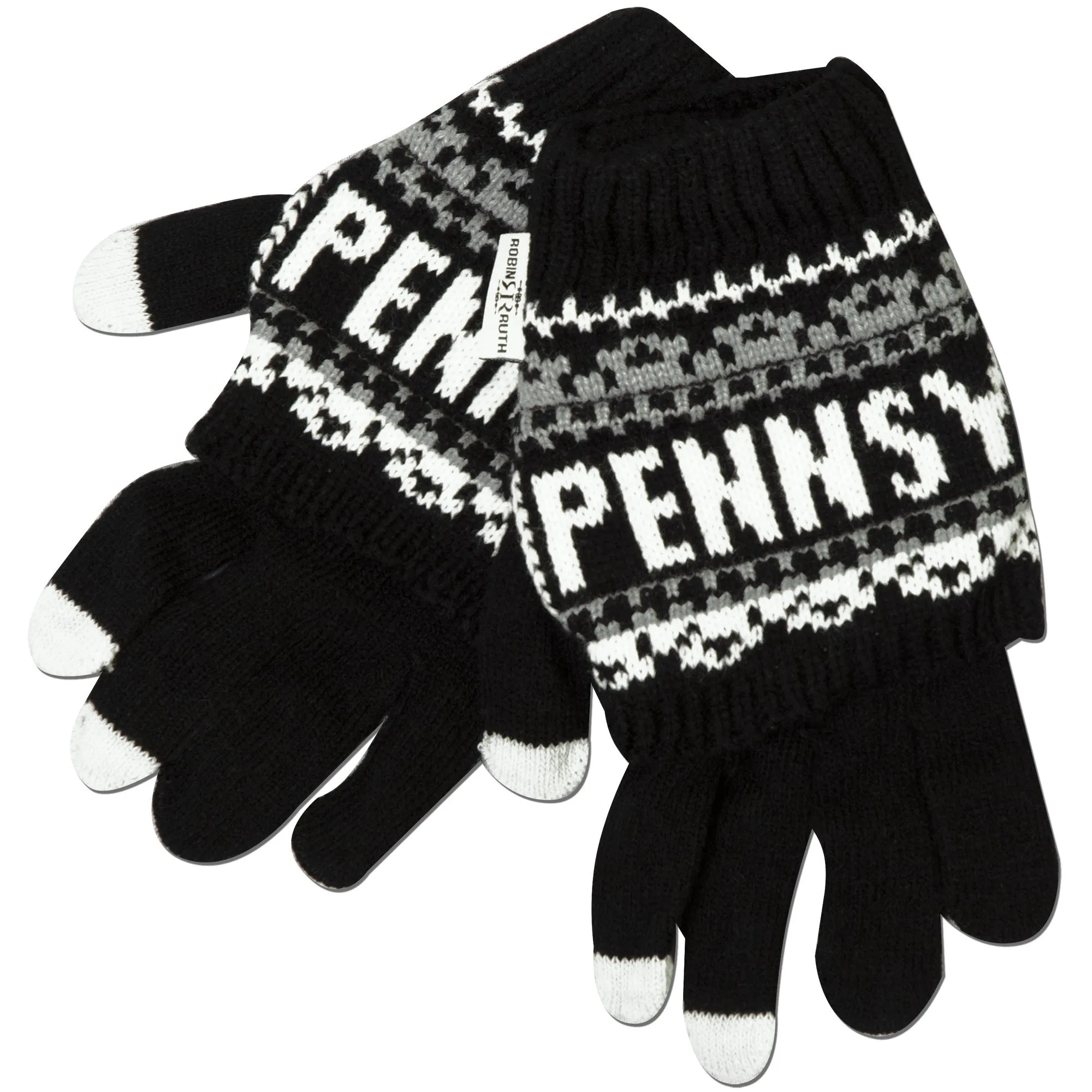 GVPA01 Robin Ruth Knit Gloves - Pennsylvania BLACK/WHITE