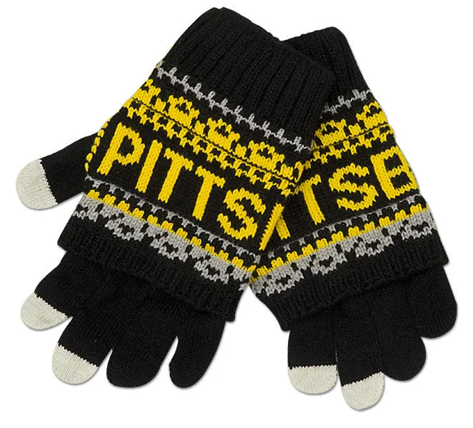 GVPG1 Robin Ruth Knit Gloves - Pittsburgh BLACK/GOLD