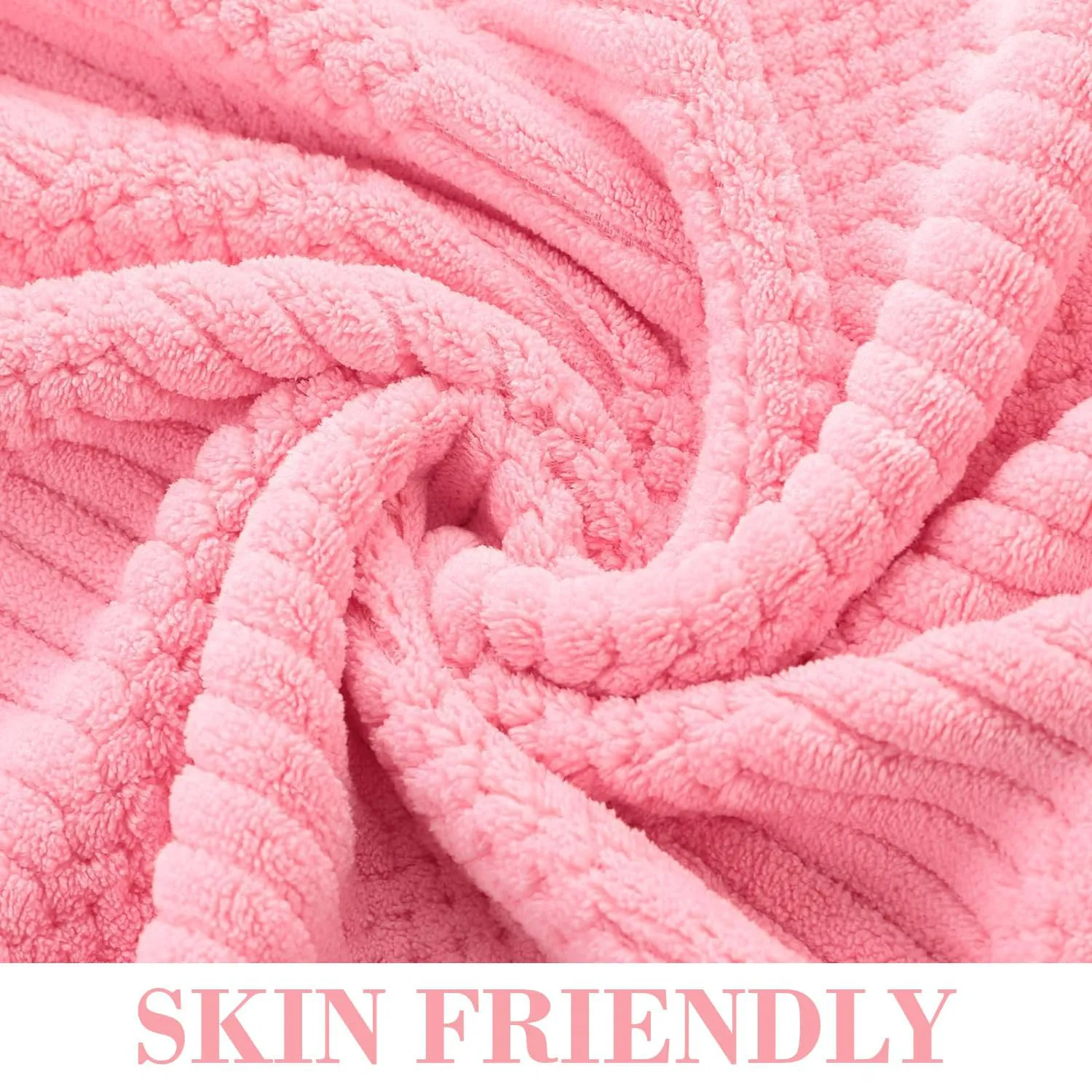 Heart Home Bath Towel for Men, Women|280 GSM|Extra Soft & Fade Resistant|Polyester Towels for Bath|Waffle Texture|Bathing Towel, Bath Sheet (Pink)