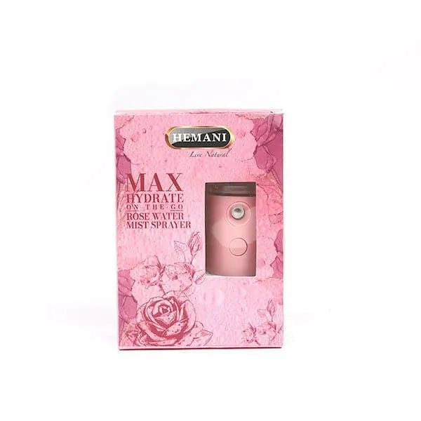 Hemani Max Hydrate On-The-Go Rose Water   Mist Sprayer