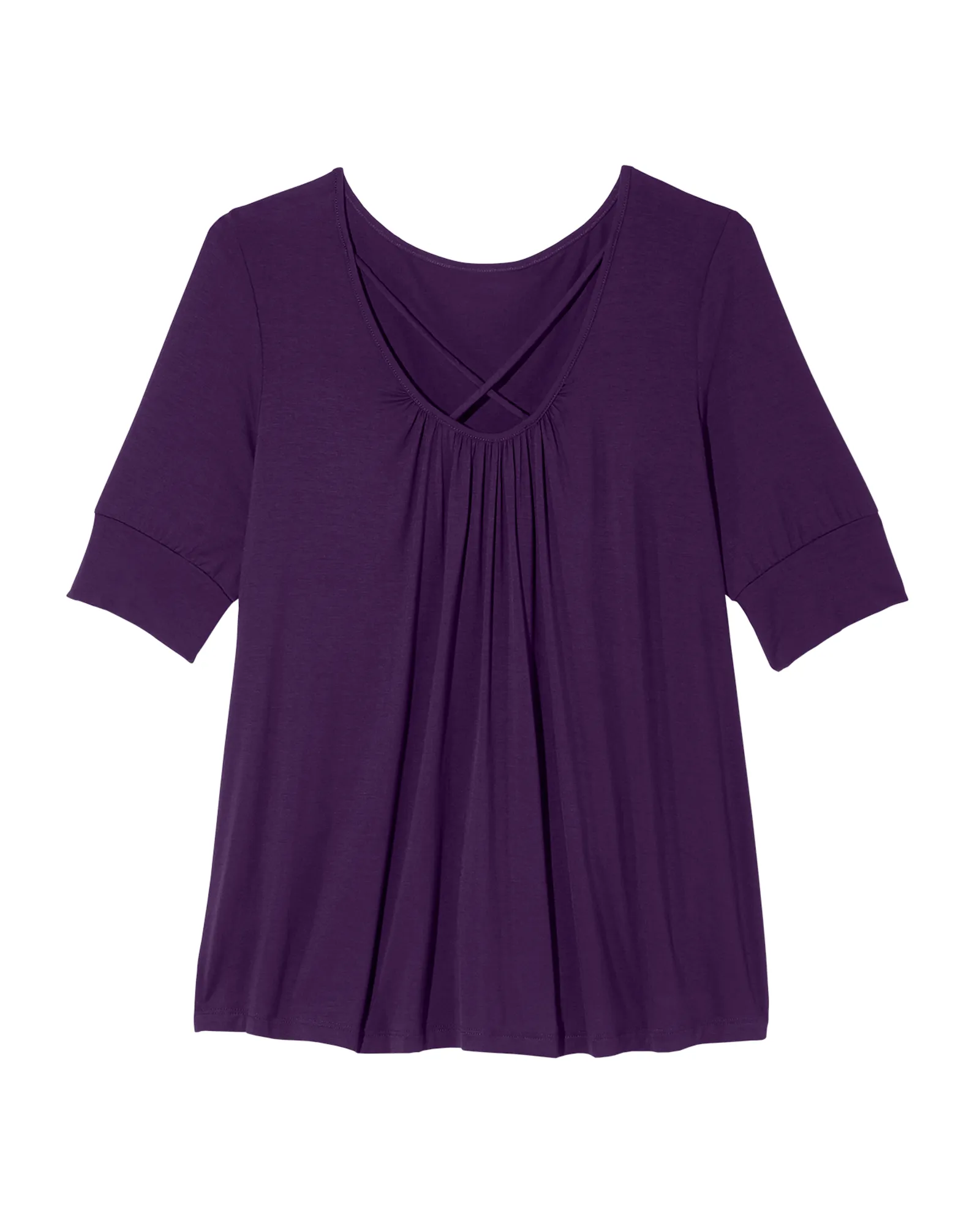 Karlie Lattice Tee | Purple