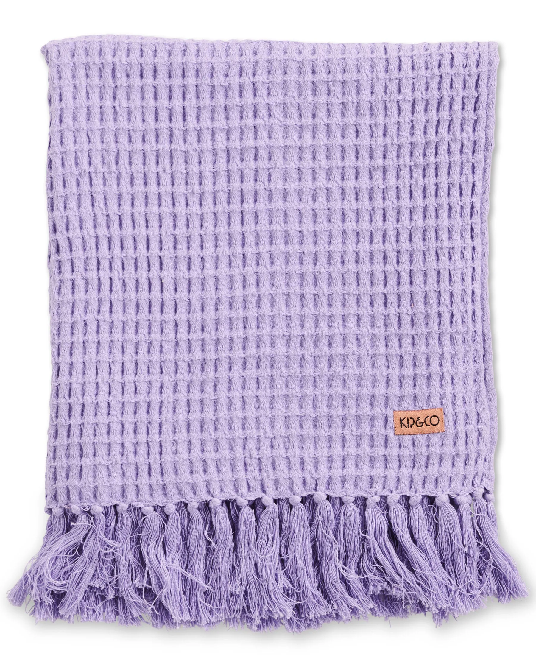 Kip & Co Lilac Waffle Bath Sheet / Beach Towel