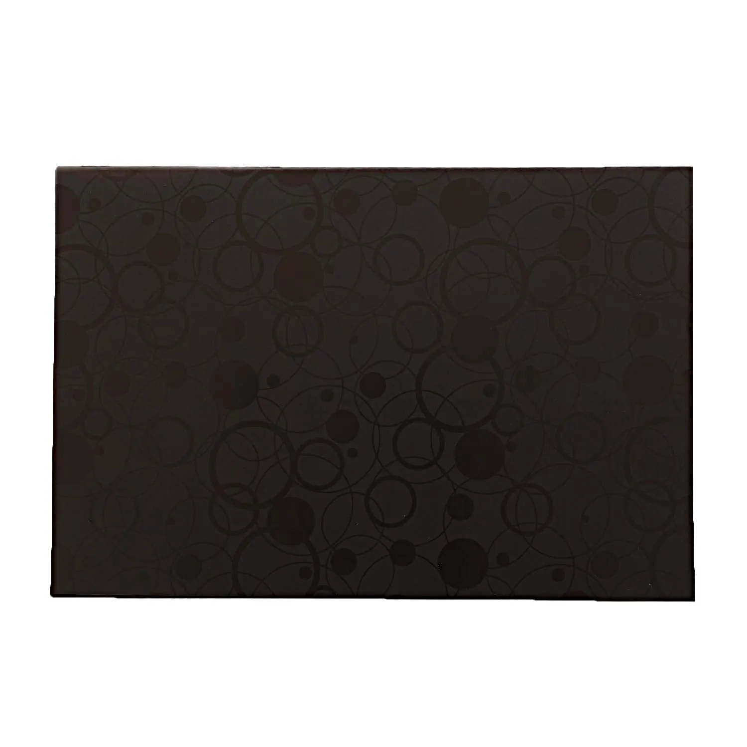 Kuber Industries Multipurpose Refrigerator Drawer Mat|Circle Design & Water Proof PVC Material|Size-48 cm x 33 cm ,Pack of 6 (Brown) ,Polyvinyl Chloride