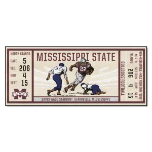 Mississippi State Bulldogs Ticket Runner Rug - 30in. x 72in.