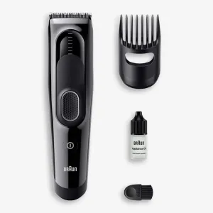 New - Braun Series 5 HC5310 Rechargeable 9-Setting Hair Clipper   2 Attachment Combs