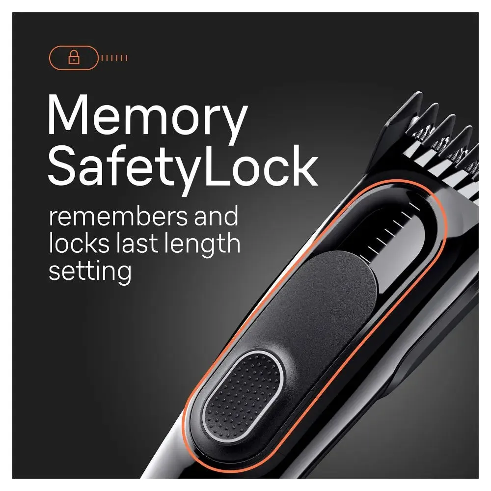 New - Braun Series 5 HC5310 Rechargeable 9-Setting Hair Clipper   2 Attachment Combs