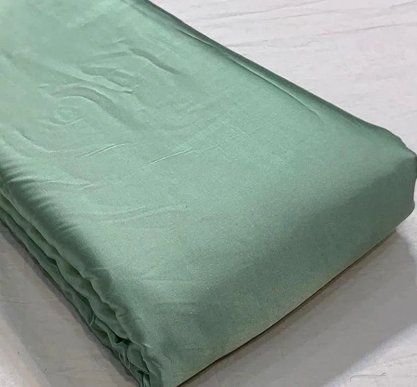 Pista Green Plain Modal Silk Fabric (Wholesale)