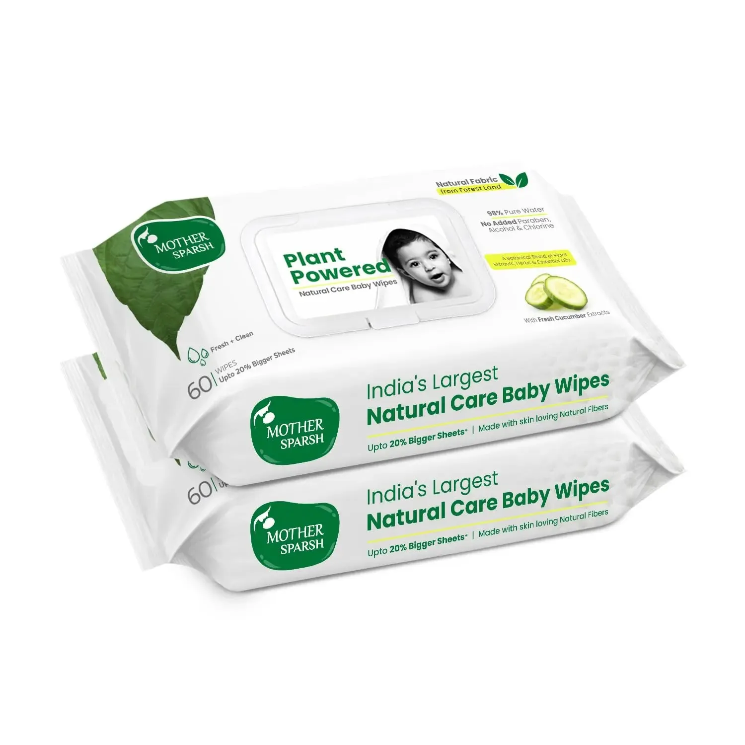 Plant Powered Baby Wipes - Cucumber