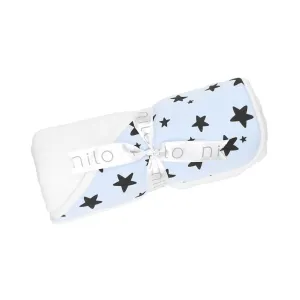 Print Towel Black Stars/Light Blue