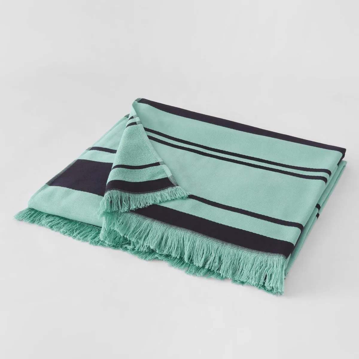 Reef Water Iced Aqua Beach Towel by Sheridan