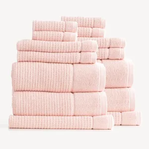 Renee Taylor Cambridge Textured 14 Piece Primrose Towel Pack