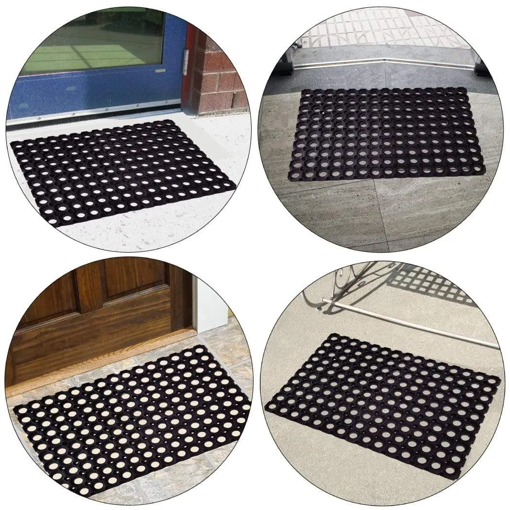 SafetyCare Interlocking Rubber Drainage Floor Mat - Anti-Fatigue - 24 x 16 Inches