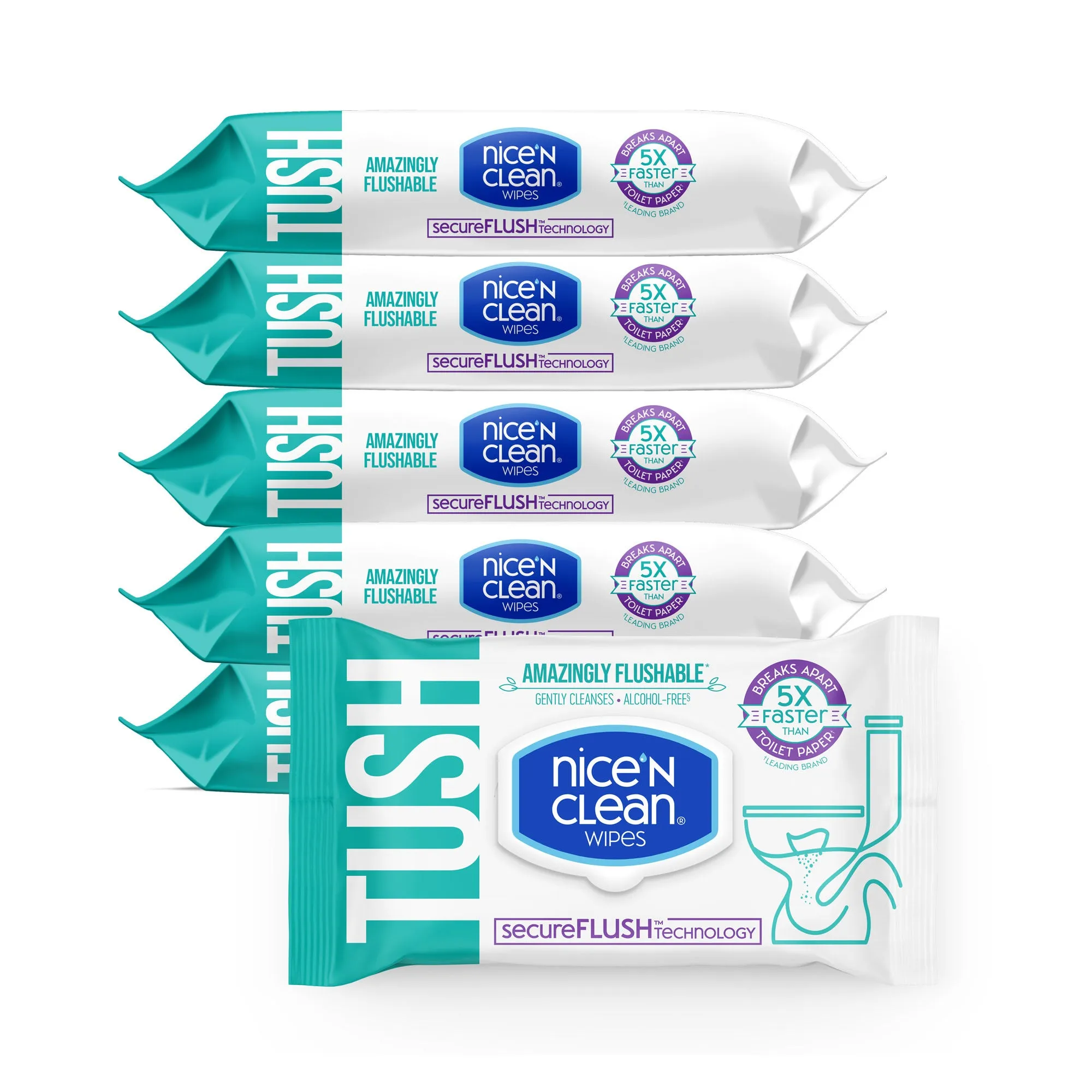 SecureFLUSH Alcohol-Free Flushable Wipes