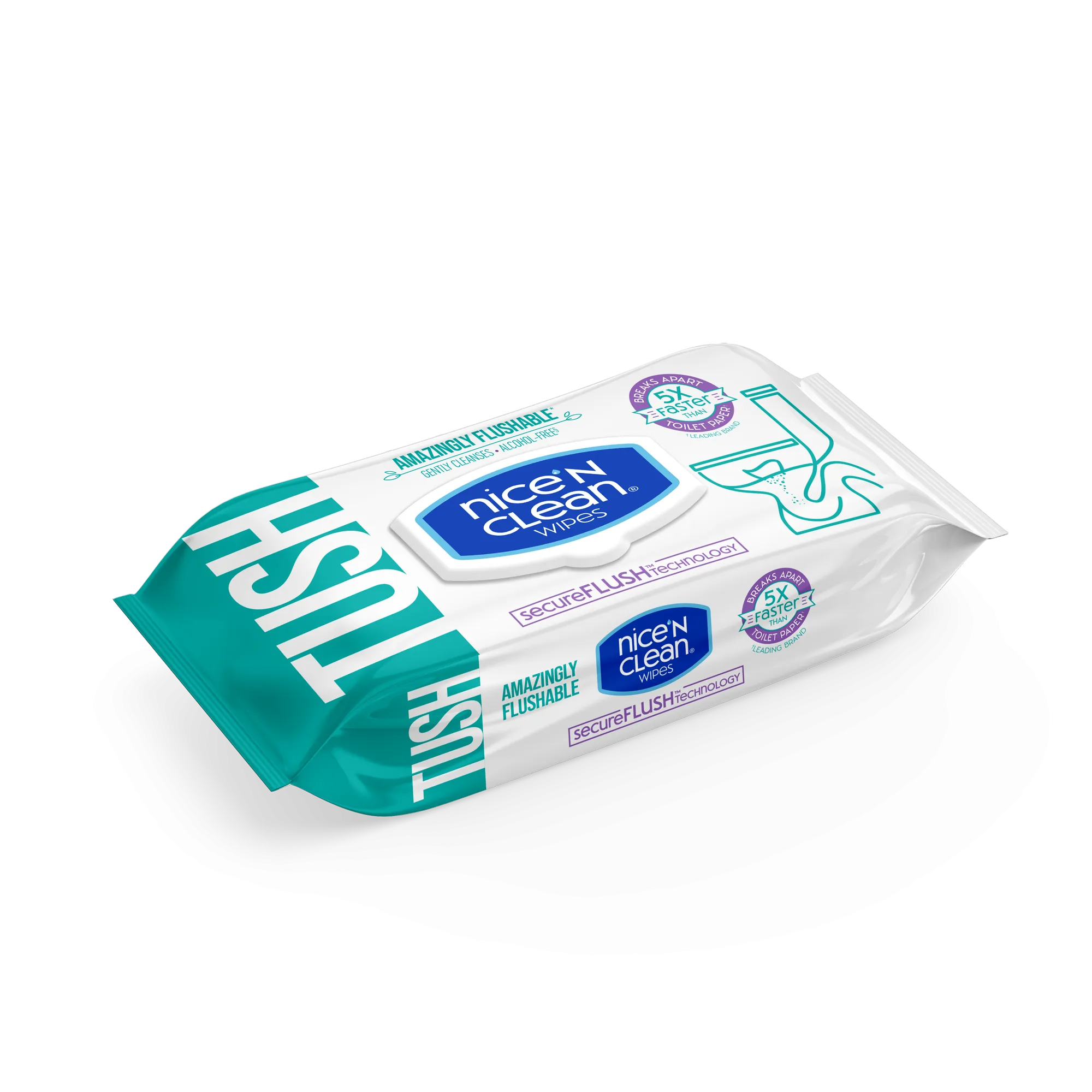 SecureFLUSH Alcohol-Free Flushable Wipes