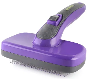 Self Cleaning Slicker Brush For Pets, Dog & Cat Brush, Dog Brush For Shedding,