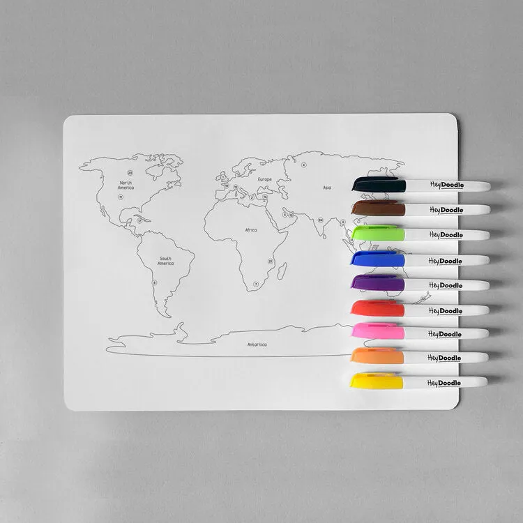 Silicone Placemat "World Countries"