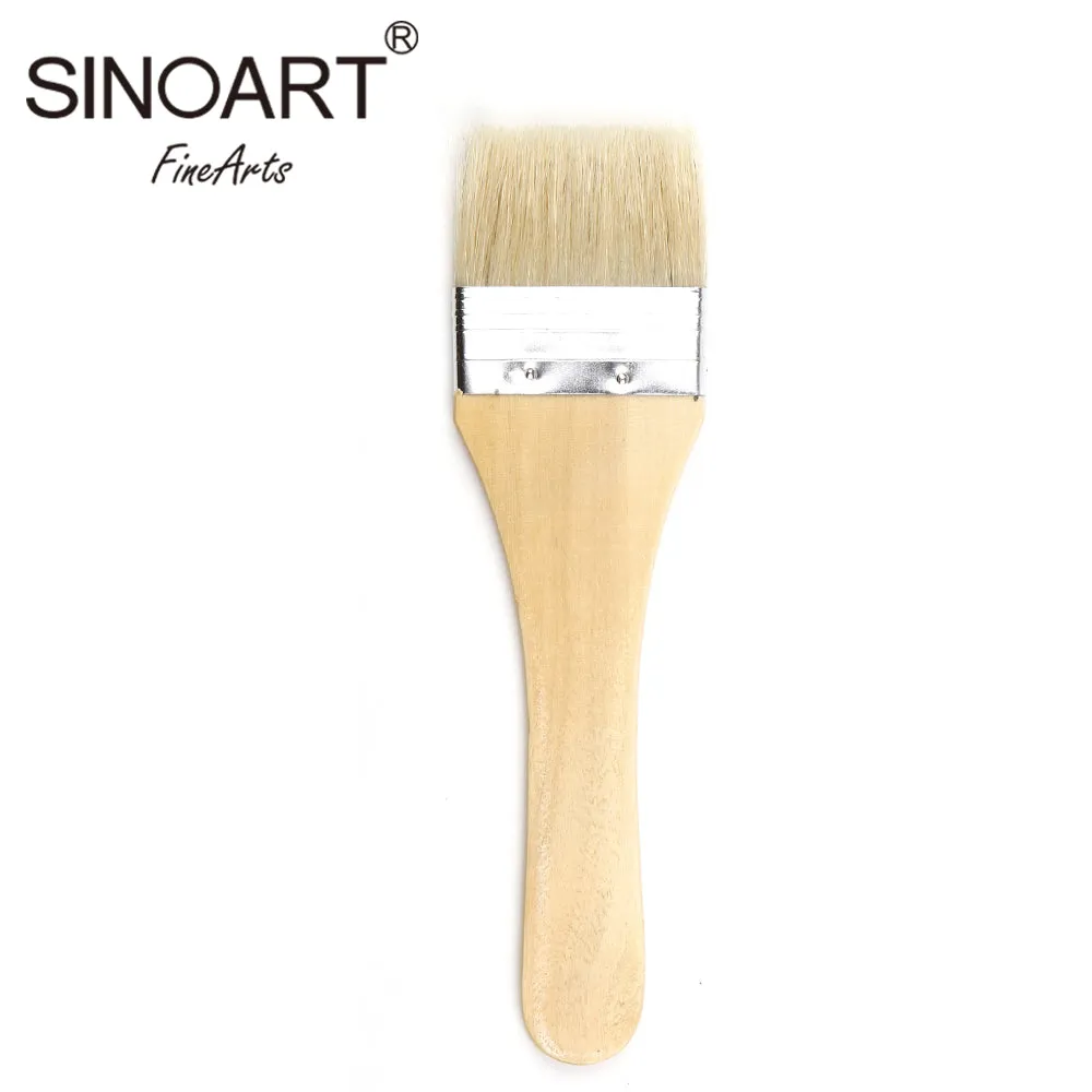 SINOART Artist Bristle Brush  Aluminium ferrule #1