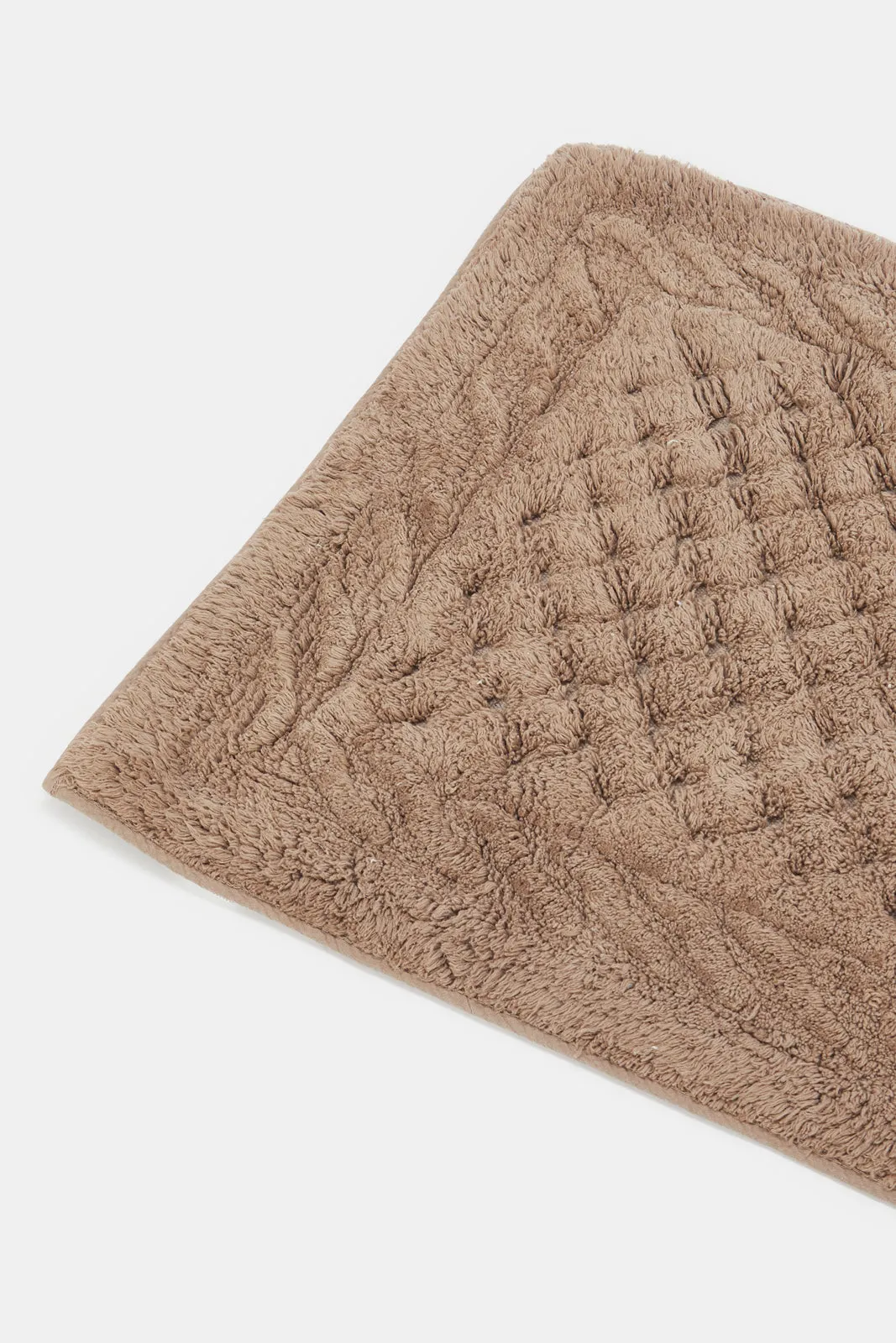 Taupe Braid Bathmat (2 Piece)