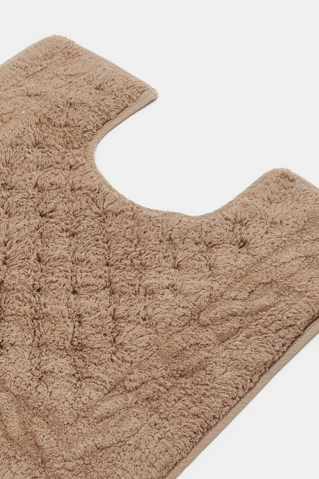 Taupe Braid Bathmat (2 Piece)