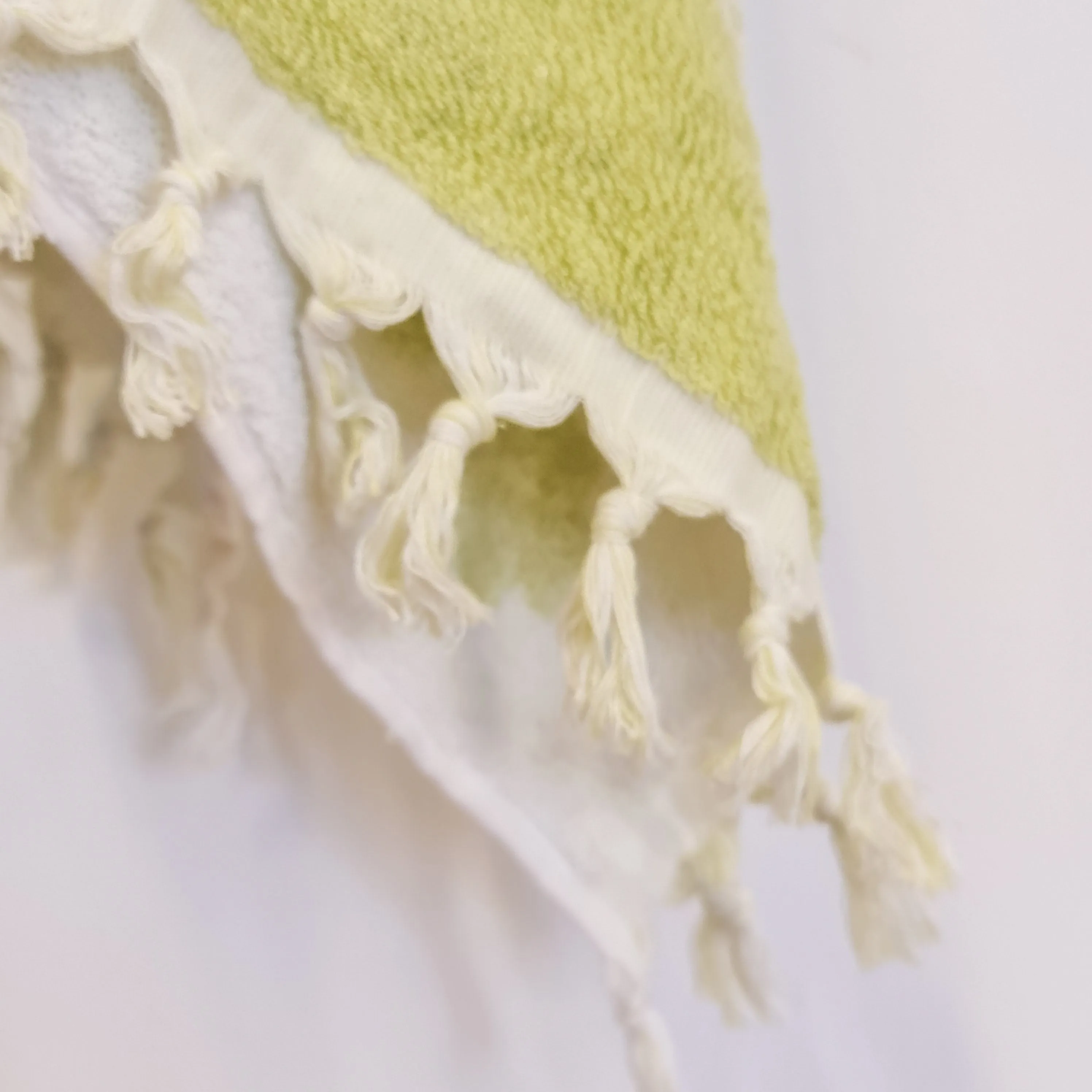 Turkish Hammam Terry Hand Towels Bursa Design Green