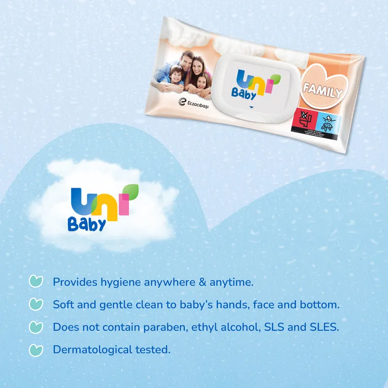 Uni Baby Family Wipes - 100 pcs