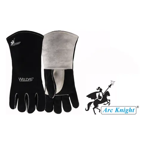 Weldas 10-2020L Arc Knight Mig Welding Gloves White/Black Size Large