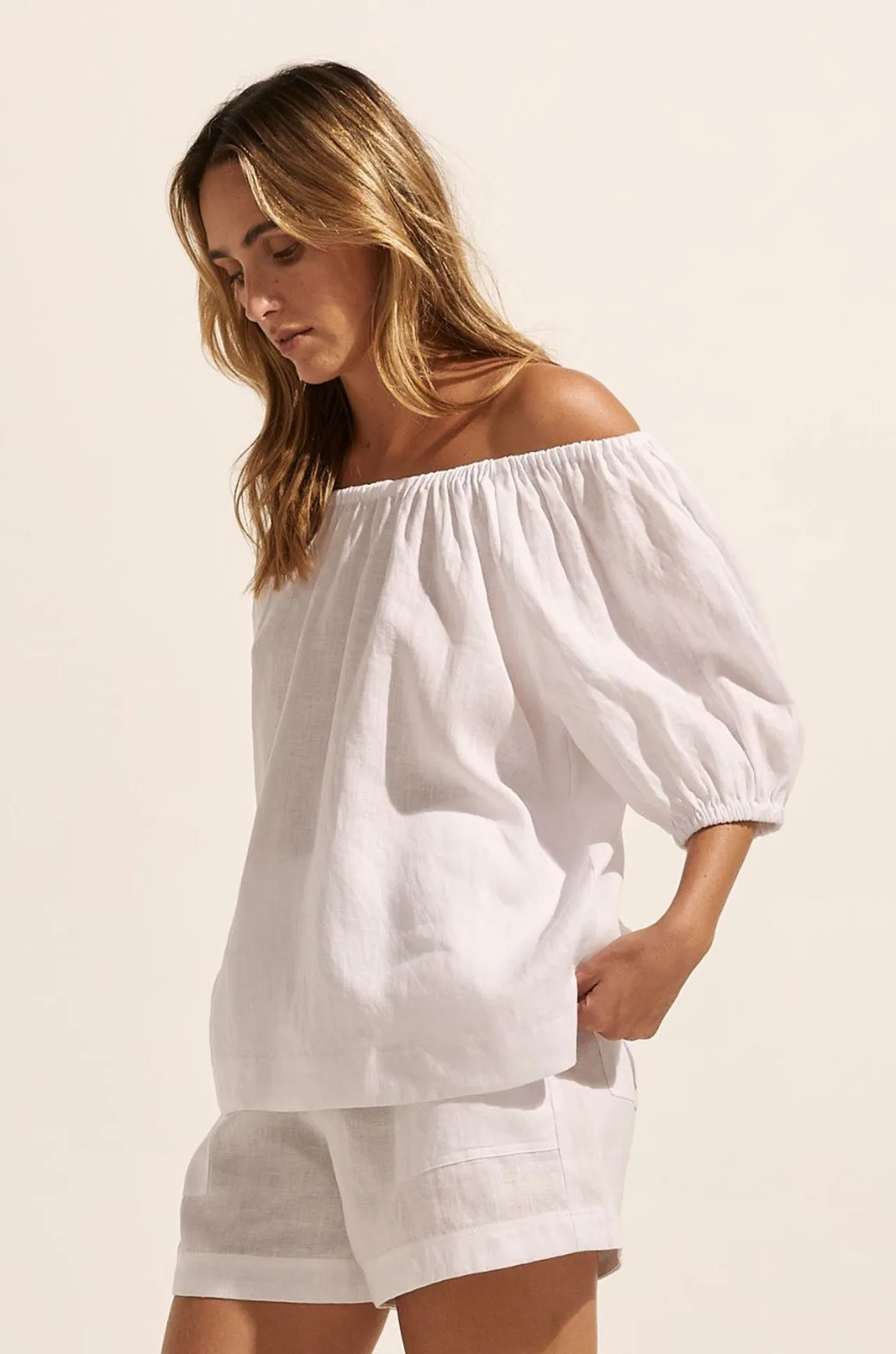 zoe kratzmann - nomad top in porcelain